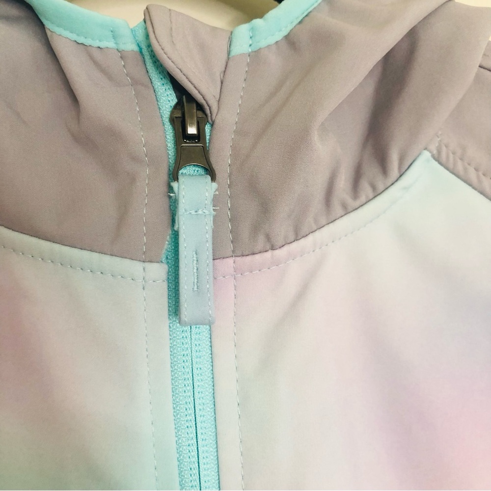 NWT New Girls Free Country Super SoftShel, color mint/purple print - Picture 6 of 16